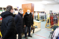 Врип главы Фурмановского района Павел Колесников посетил Лыжную базу на улице Белова